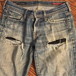 Citizens of Humanity Distressed Low Waist Jeans